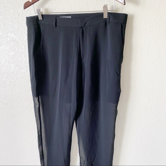 Vince black sheer pants size 10 - Picture 7 of 13